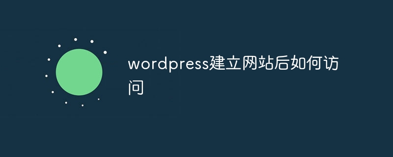 wordpress建立网站后如何访问