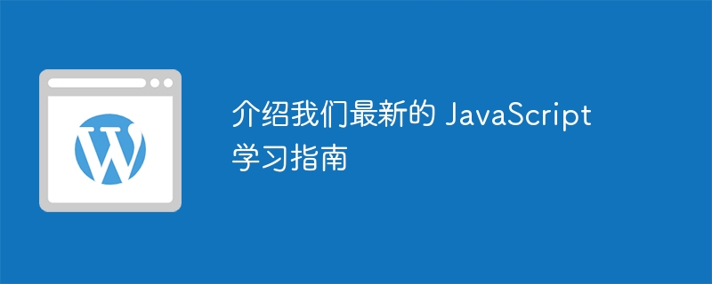 介绍我们最新的 javascript 学习指南