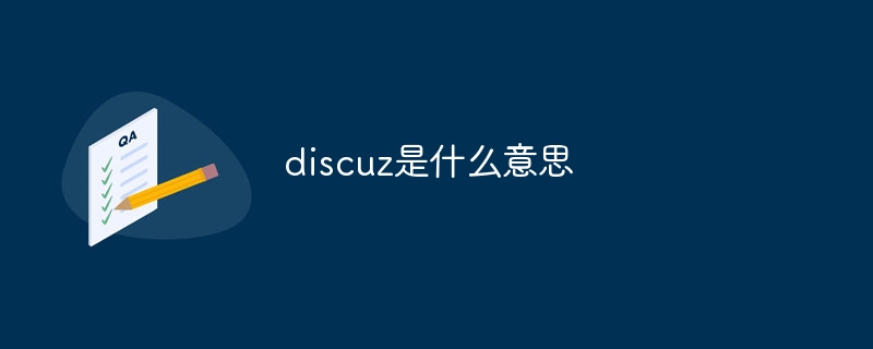 discuz是什么意思