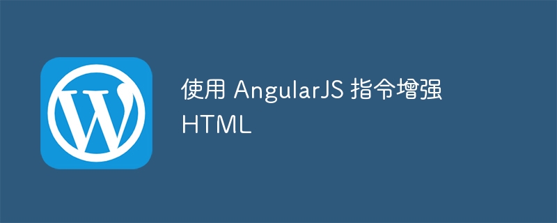 使用 angularjs 指令增强 html