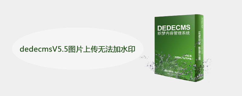 dedecmsV5.5图片上传无法加水印怎么办