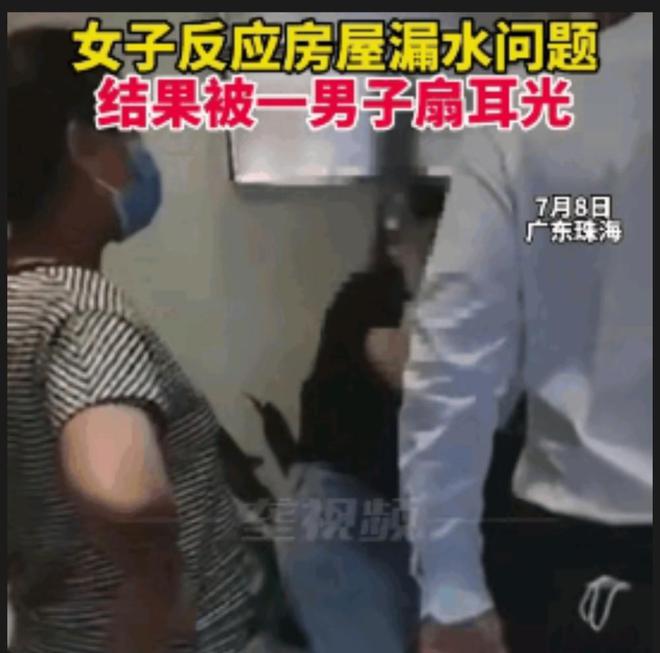 女业主因房屋漏水问题找开发商协调，反被工作人员掌掴