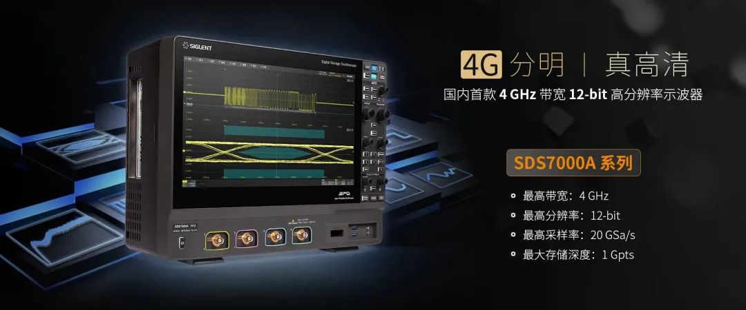 重磅发布 | 国内首款4GHz，12bit高分辨率示波器 & 8G放大器芯片