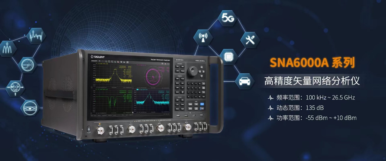 26.5GHz 四端口|鼎阳科技发布SNA6000A系列矢量网络分析仪