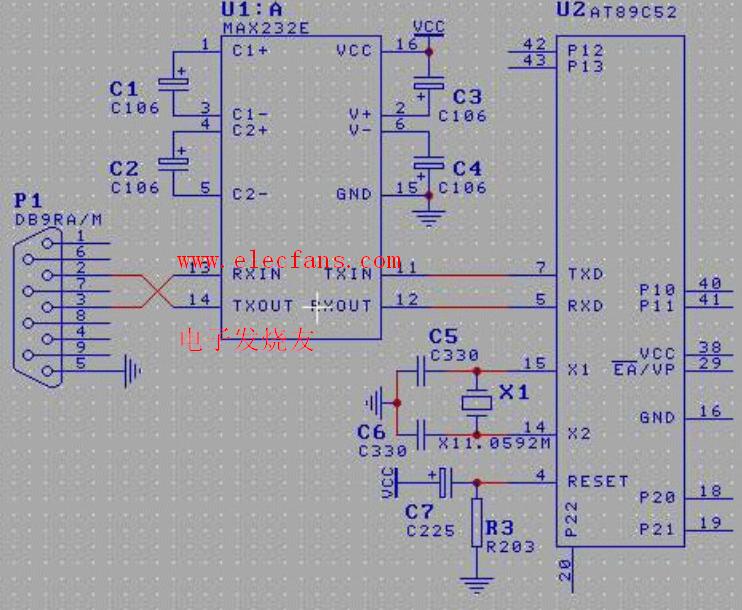 max232 兼容RS232标准的芯片